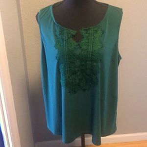 Hunter green  and burgundy XL blouses